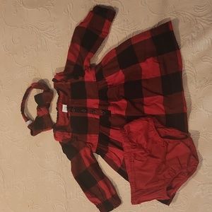 GAP Buffalo Plaid Dress Size 6-12 mo